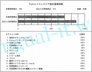 合格体験記:Python3エンジニア認定基礎試験 合格体験記:Python3エンジニア認定基礎試験